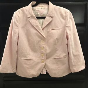 Tommy Hilfiger Pink Seersucker Blazer